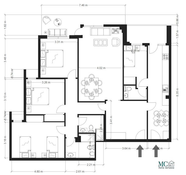 Inversión inmobiliaria Madrid, Planos reforma, Tetuán, Carabanchel, Vallecas, planos para inversores